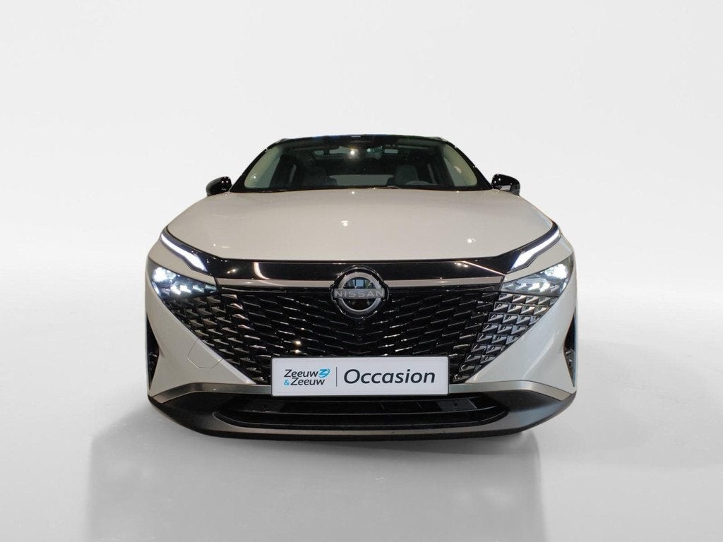 Nissan Qashqai 1.3 MHEV Xtronic N-Connecta | ALL SEASON BAND, Auto's, Nissan, 12 maanden, 4 cilinders, Leder en Stof, Wit