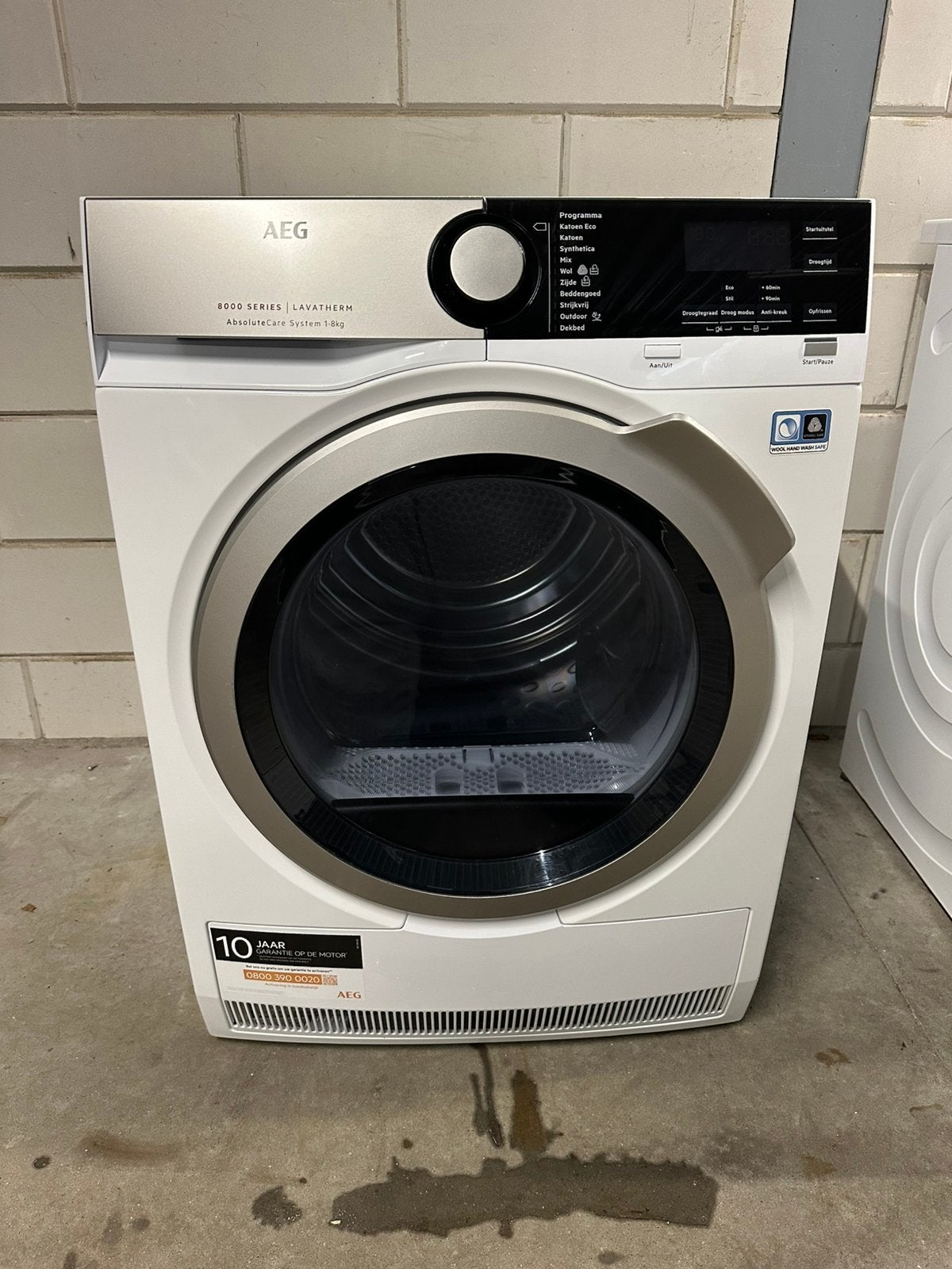 Nette Aeg 8000 serie warmtepomp droger 8Kg Garantie📞🚚✅, Ophalen, Anti-kreukfase, Overige typen, 8 tot 10 kg