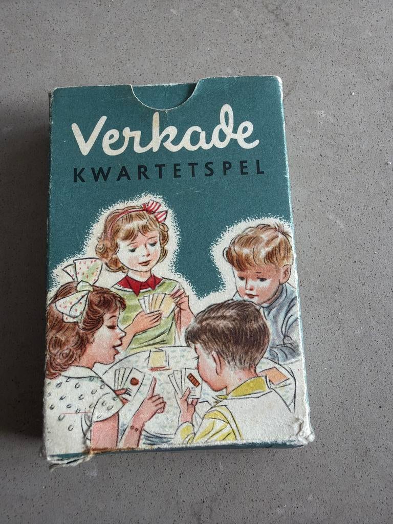 Verkade Kwartetspel, Hobby en Vrije tijd, Drie of vier spelers, Ophalen of Verzenden, Gebruikt