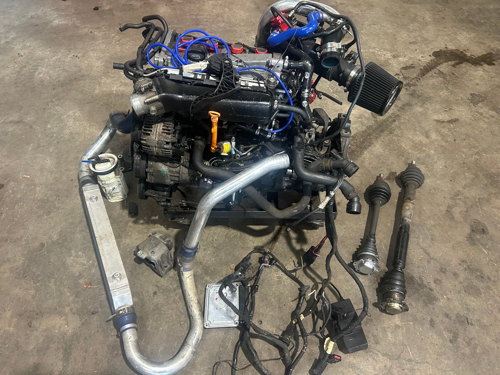 Volledige complete AUM swap 1.8 20vt met k04, Ophalen of Verzenden, Gereviseerd, Volkswagen