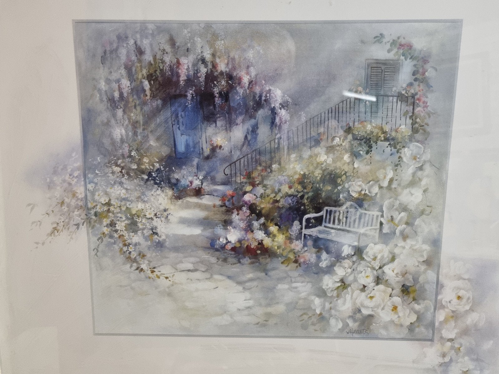 Willem Haenraets 'Wordless' Aquarel Print - Ingelijst, Ophalen of Verzenden