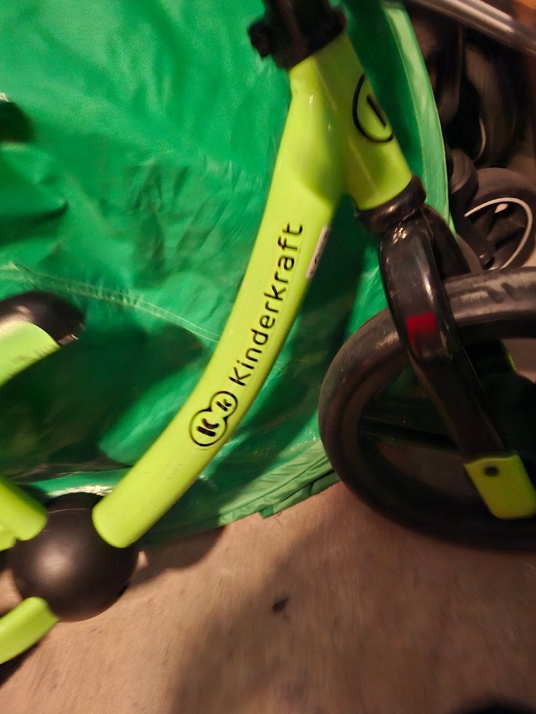 Loopfiets groen kinderkraft, Kinderen en Baby's, Speelgoed | Buiten | Voertuigen en Loopfietsen, Ophalen, Gebruikt, Loopfiets