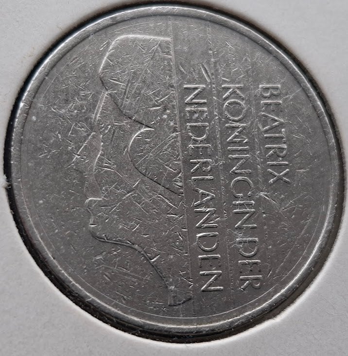 2 1/2 gulden 1987 - Beatrix in munthouder, Verzenden, Koningin Beatrix, 2½ gulden, Losse munt