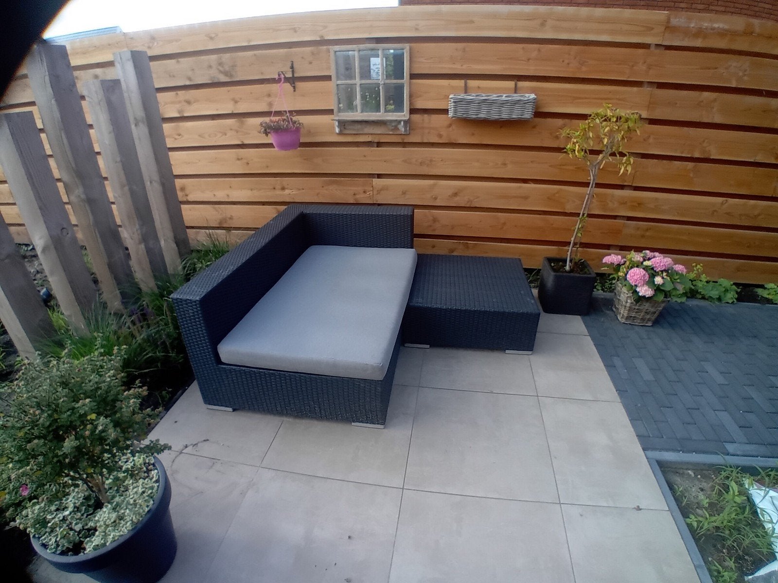 Comfortabele Wicker Loungeset met Kussens, Tuin en Terras, Tuinsets en Loungesets, Ophalen, Wicker, Bijzettafel