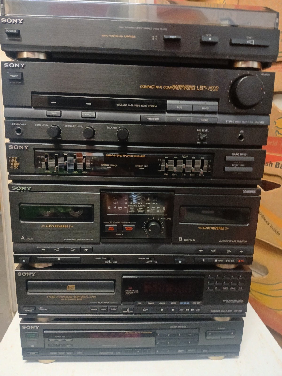 Sony LBT-V502, Ophalen