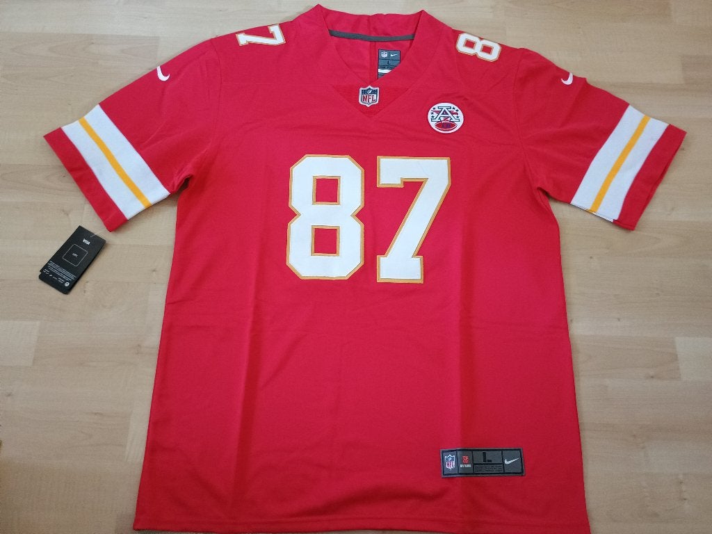 Kansas City Chiefs Jersey Kelce maat: L, Kleding | Heren, Sportkleding, Maat 52/54 (L), Verzenden, Overige typen, Nieuw