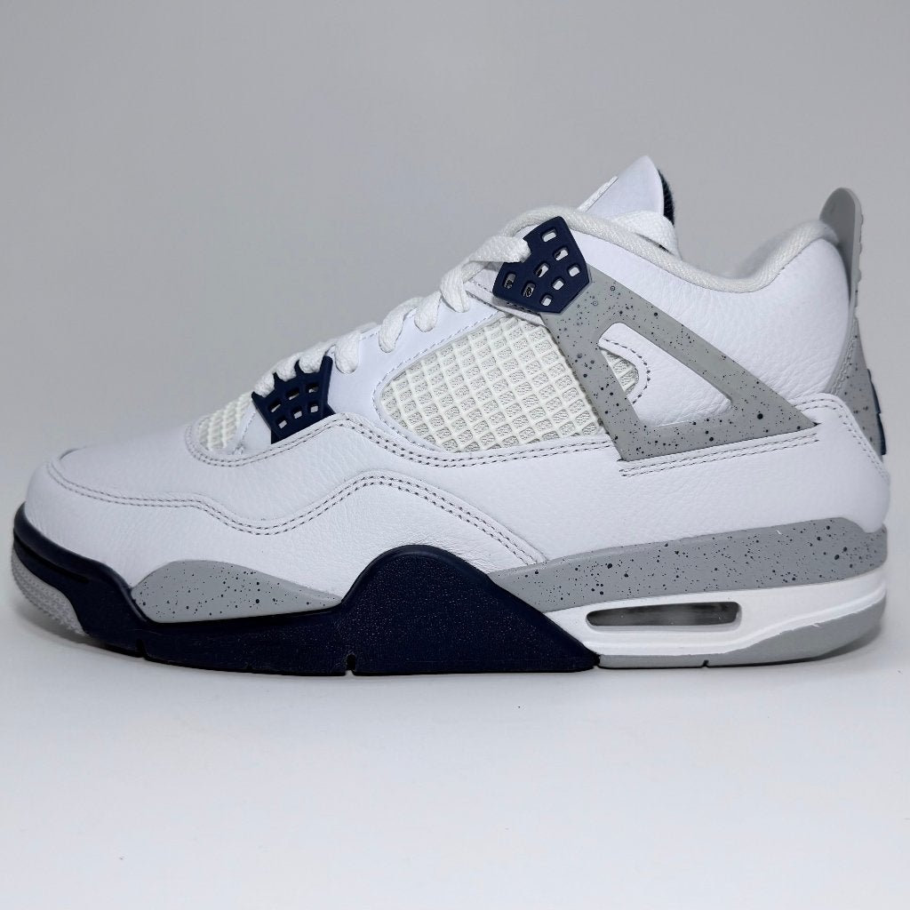 Jordan 4 Retro Midnight Navy - Maat 43, Kleding | Heren, Wit, Nieuw, Ophalen of Verzenden, Sneakers of Gympen