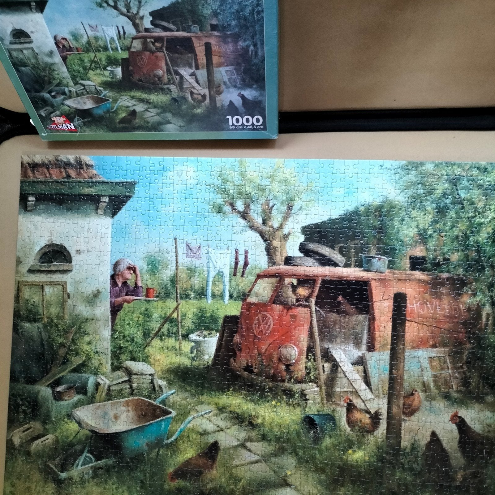 legpuzzel kippehok, Ophalen, 500 t/m 1500 stukjes, Gebruikt, Legpuzzel