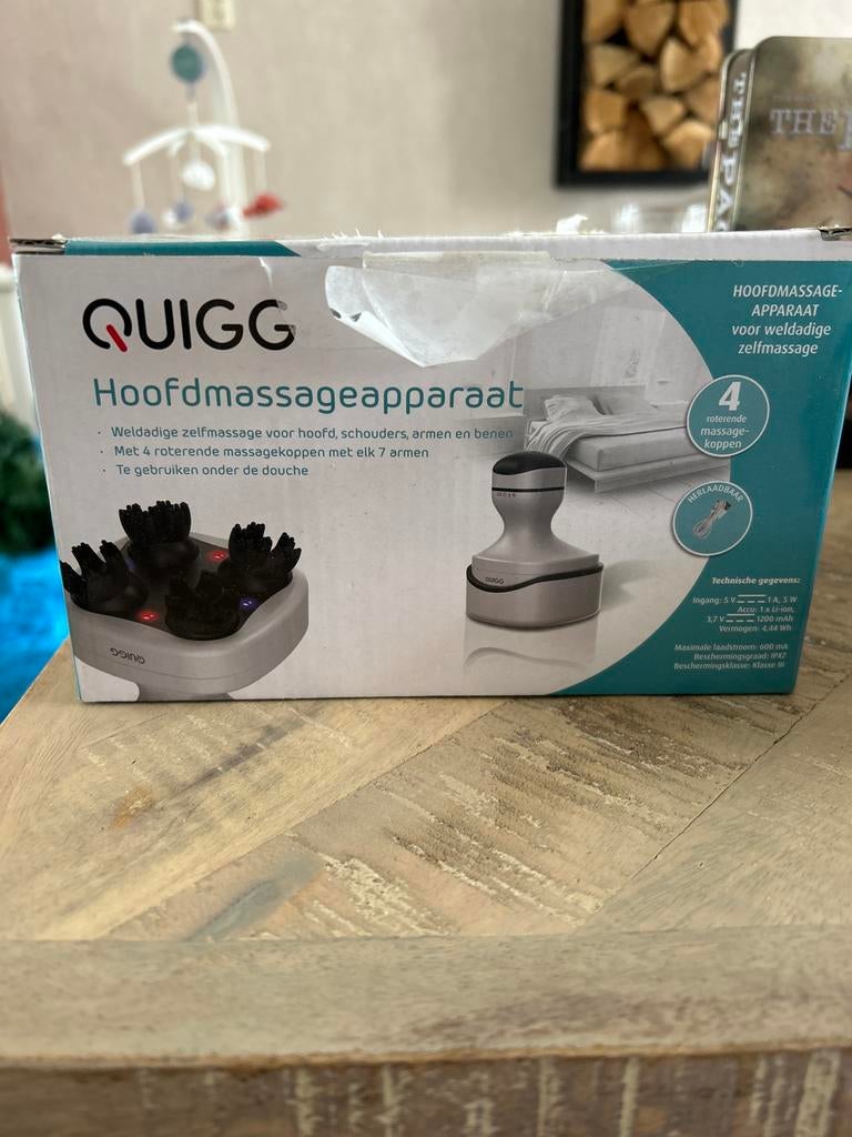Quigg Hoofdmassageapparaat - Ontspanning voor Hoofd & Lichaa, Ophalen of Verzenden, Nieuw, Apparaat