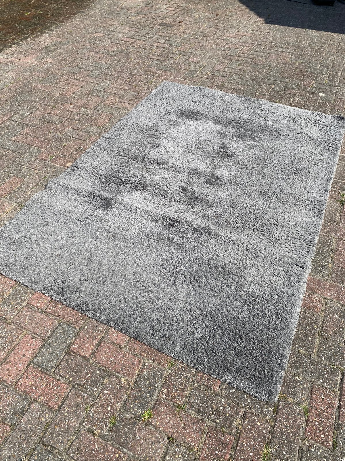 Vloerkleed grijs, Ophalen, 200 cm of meer, Zo goed als nieuw, Grijs