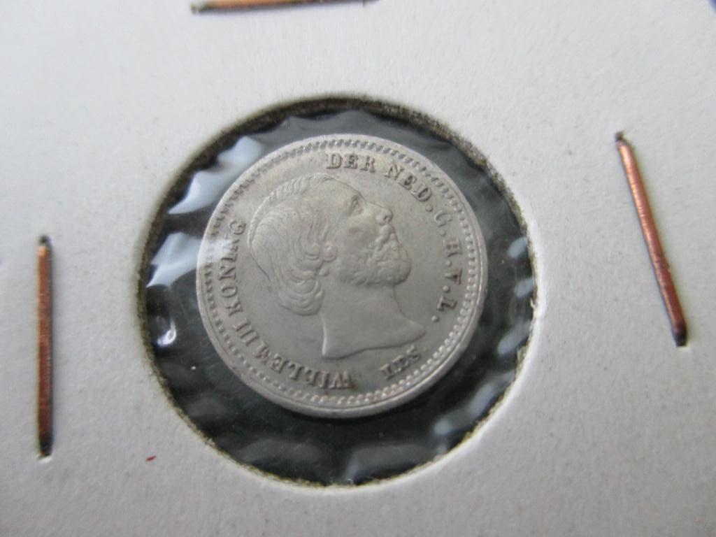 5 cent 1887, Postzegels en Munten, Munten | Nederland, Koning Willem III, Zilver, Ophalen of Verzenden, Losse munt