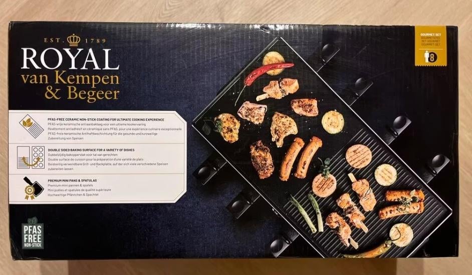 Gourmetstel Royal van Kempen en Begeer NIEUW, Witgoed en Apparatuur, Gourmetstellen, Ophalen of Verzenden, Nieuw, 8 personen of meer