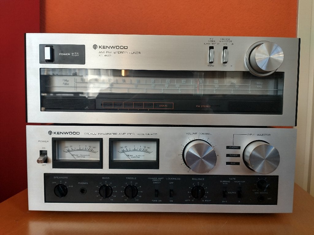 Kenwood KA-405 (Serviced) & Kenwood KT 400, Audio, Tv en Foto, Stereo-sets, Ophalen of Verzenden, Refurbished, Tuner of Radio