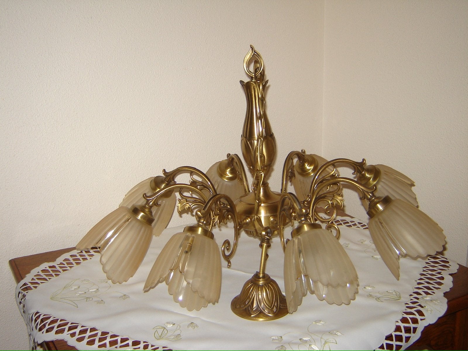 Vintage kroonluchter, Huis en Inrichting, Lampen | Kroonluchters, Ophalen, Gebruikt