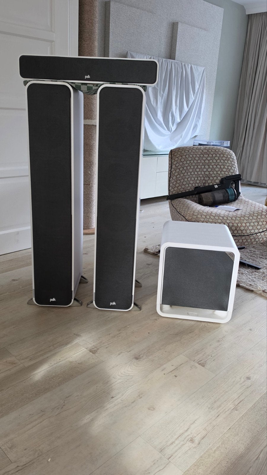 Polk  Elite ES60 Polk Elite ES 35 center Polk Sub HTS 10, Audio, Tv en Foto, Geschikt voor surround/home cinema, Ophalen, Zo goed als nieuw