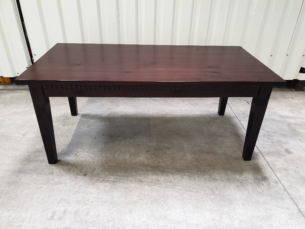 Koloniale eettafel. Het kan geleverd worden., Huis en Inrichting, Ophalen, Gebruikt, 50 tot 100 cm, Vijf personen of meer