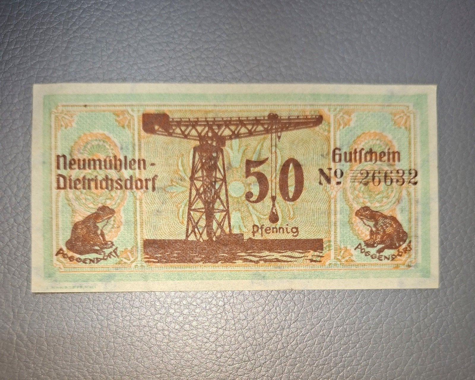Duits Notgeld Neumühlen-Dietrichsdorf Noodgeld, Ophalen of Verzenden, Duitsland