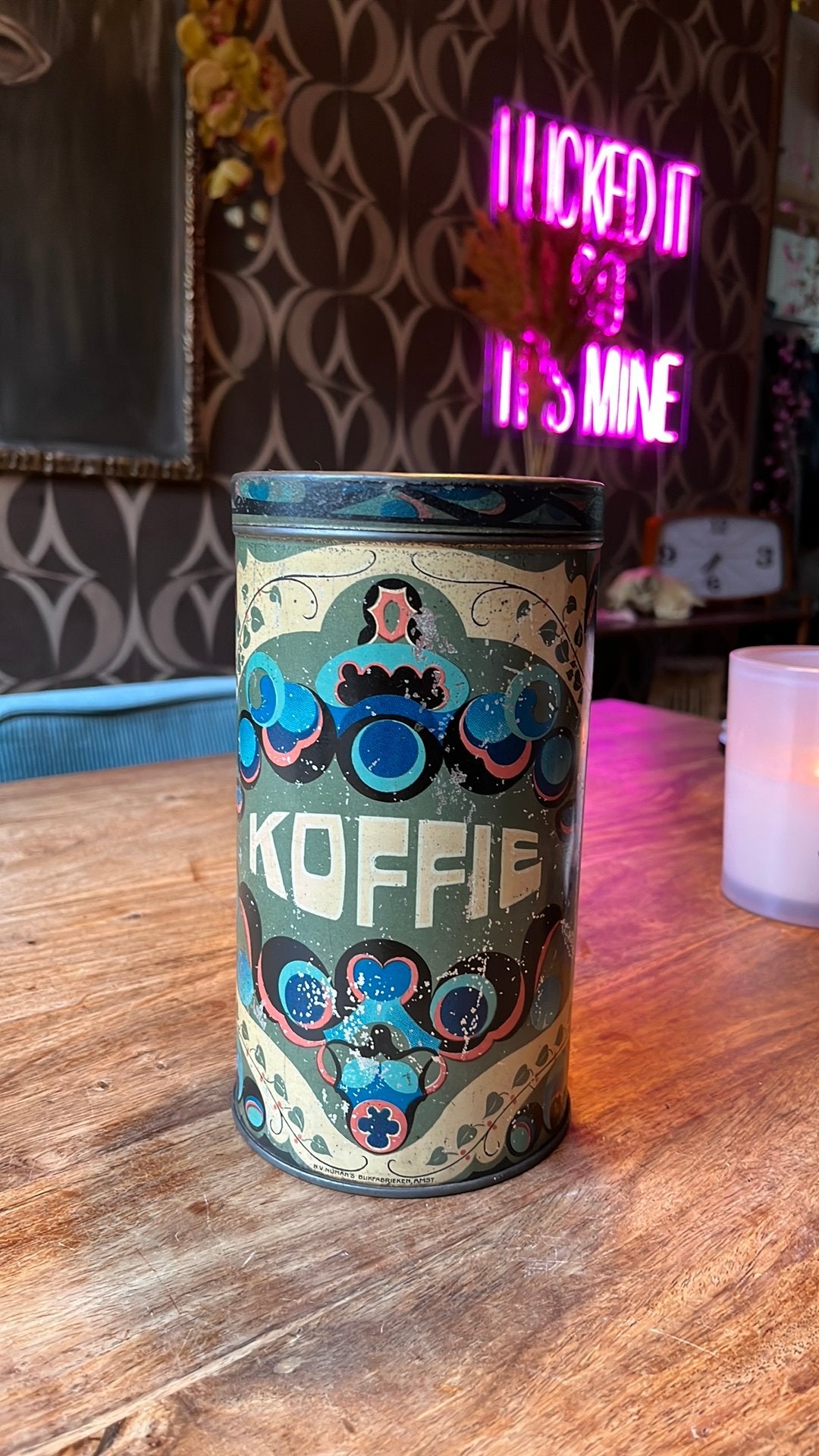 Koffieblik numan’s, Antiek en Kunst, Ophalen of Verzenden