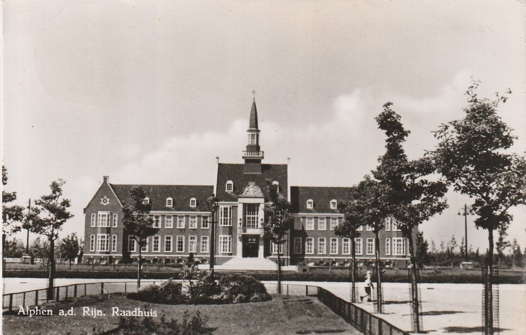 alphen a/d rijn- raadhuis, Verzamelen, Ansichtkaarten | Nederland, Ophalen of Verzenden, Voor 1920, Zuid-Holland