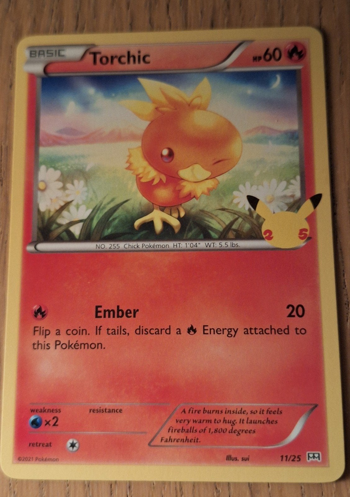 Torchic 11/25 25th mcdonalds anniversary, Ophalen of Verzenden