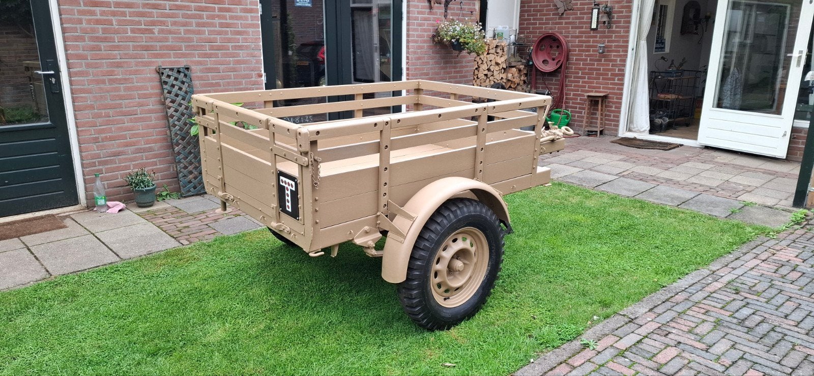 Volledig gerestaureerde WW2 Engelse 10 CWT GS trailer, Ophalen