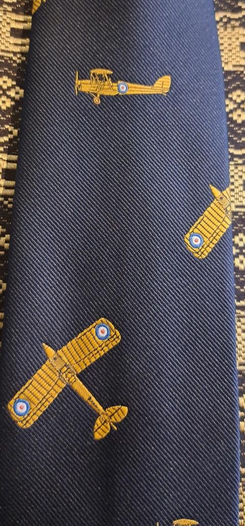 Gele vliegtuigen stropdas, Ophalen of Verzenden, Nieuw, Blauw