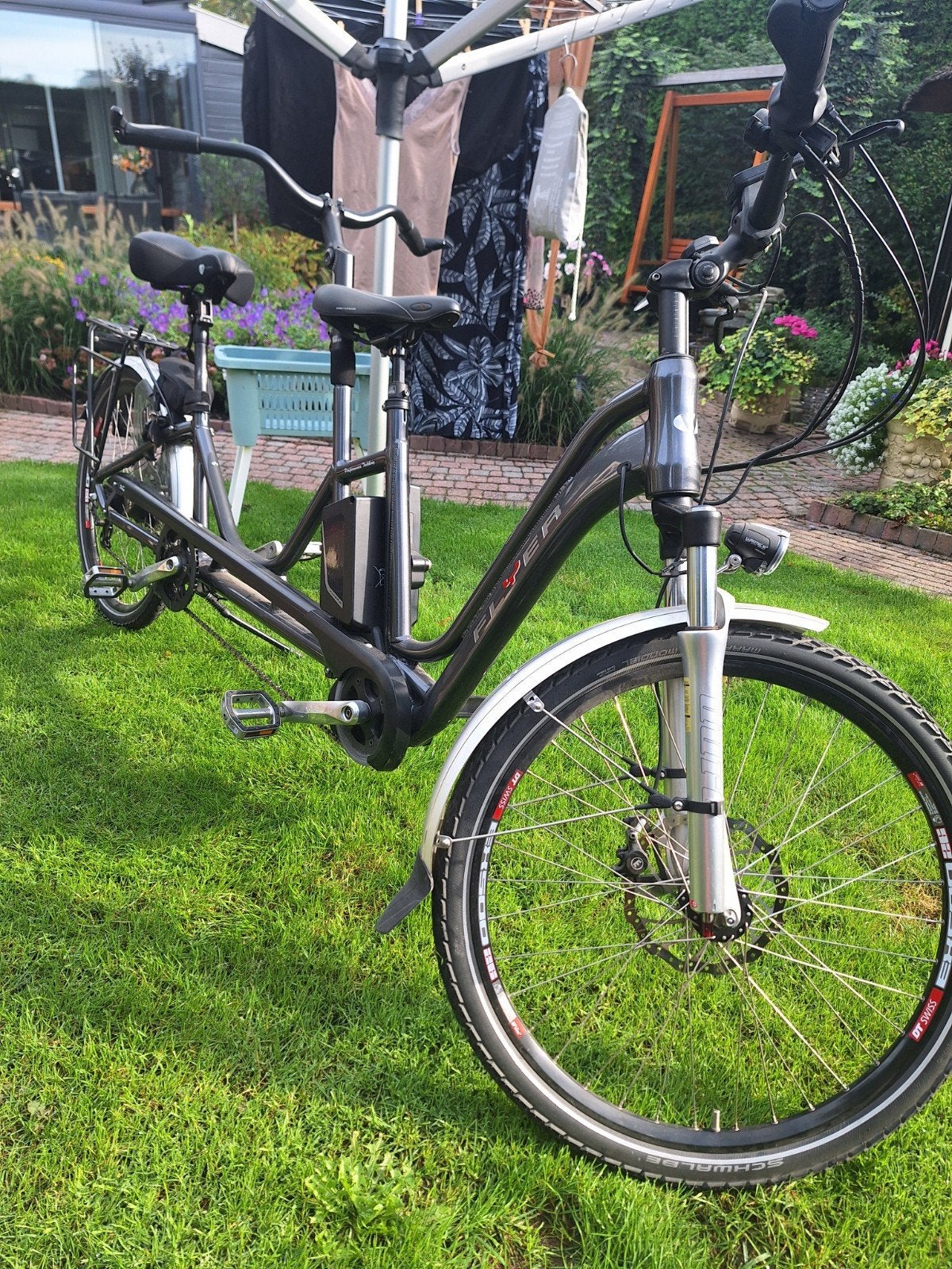 Flyer elektrische tandemfiets in zeer goede staat, Ophalen, Zo goed als nieuw, Overige merken
