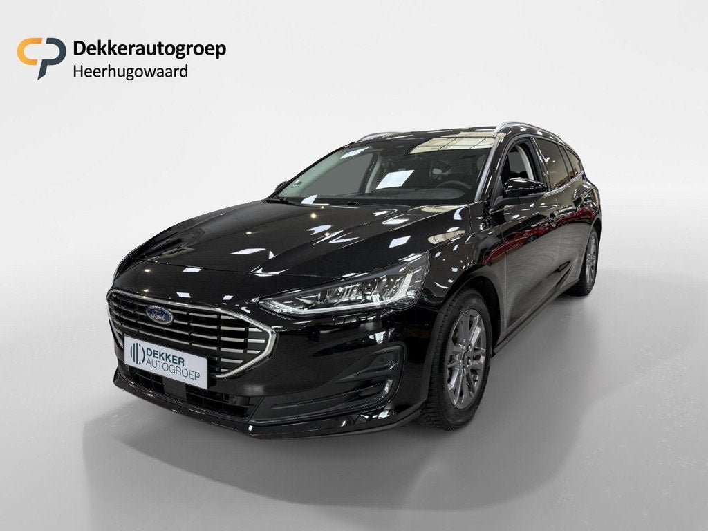 Ford Focus 1.0 EcoBoost Hybrid 125 pk Titanium Wagon SYNC 4, Gebruikt, Zwart, Origineel Nederlands, Handgeschakeld