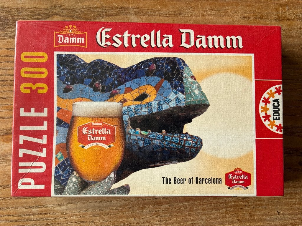 Puzzel Educa Estrella Damm 300 pcs - nieuw in seal, Ophalen of Verzenden, Nieuw, Overige typen, Overige merken