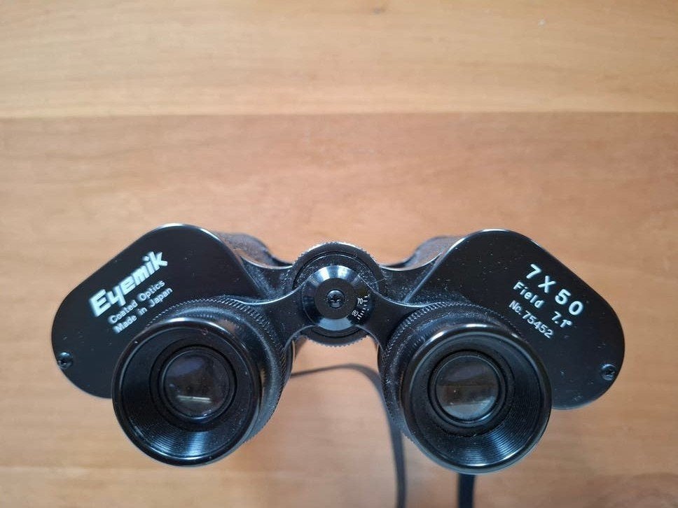 Eyemik Optical Japan 7x50 Verrekijker met Tas, Gebruikt, Minder dan 8x, Met hoes of tas, Porro (met knik)