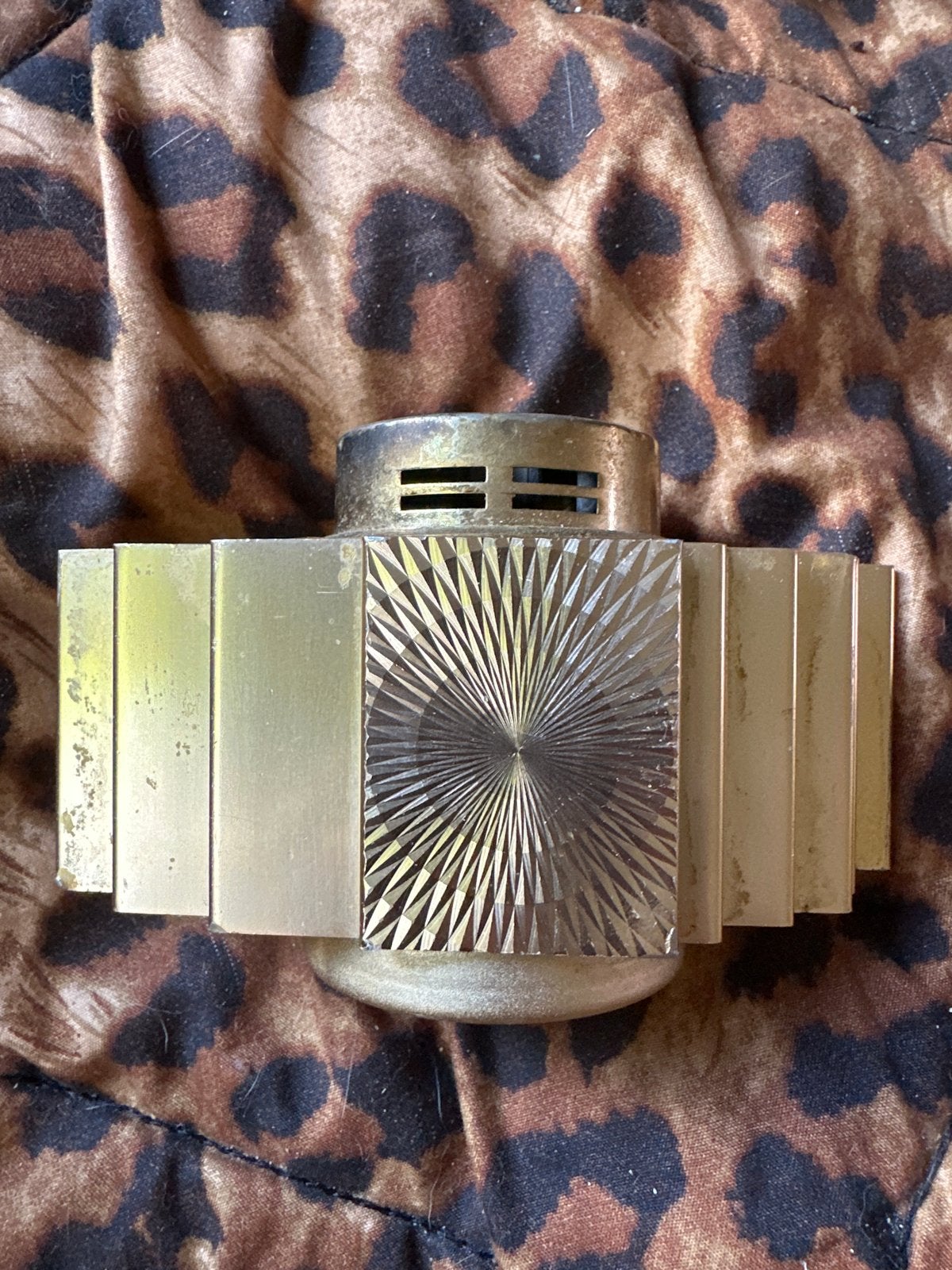 Vintage Goudkleurige Tafelaansteker, Ophalen, Gebruikt, Aansteker