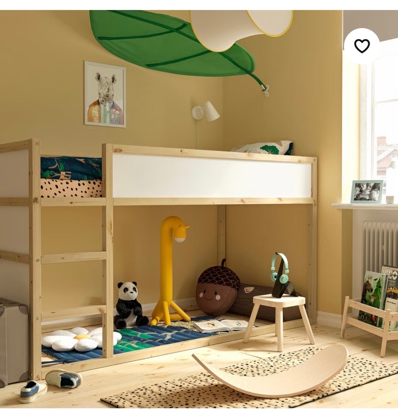 IKEA Kura omkeerbaar bed - grenen/wit, Ophalen, Gebruikt, 90 cm, Eenpersoons