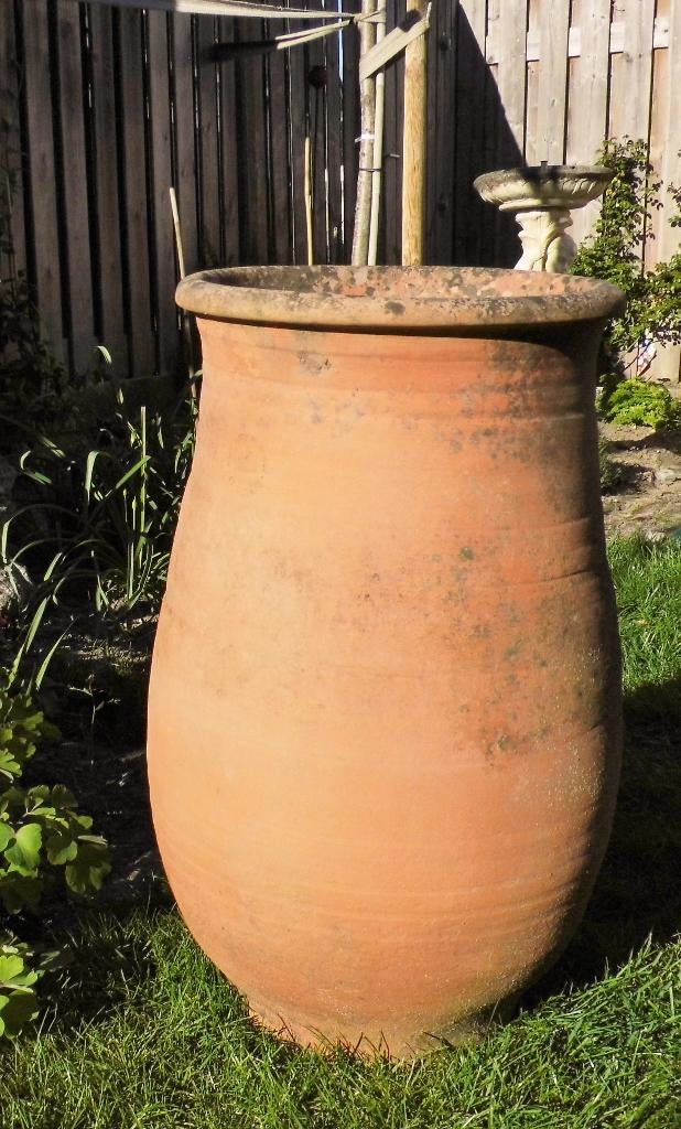 Griekse terracotta vaas tuinvaas, Ophalen, Gebruikt