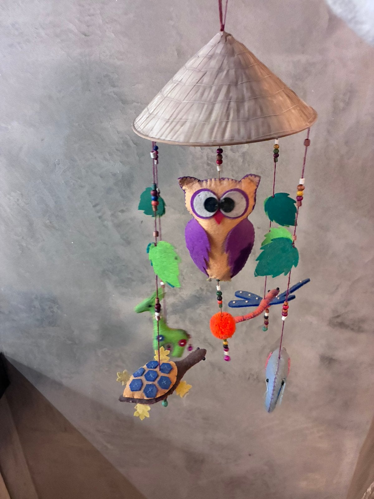 Baby mobiel voor boven bed (van vilt), Ophalen of Verzenden, Zo goed als nieuw, Overige typen