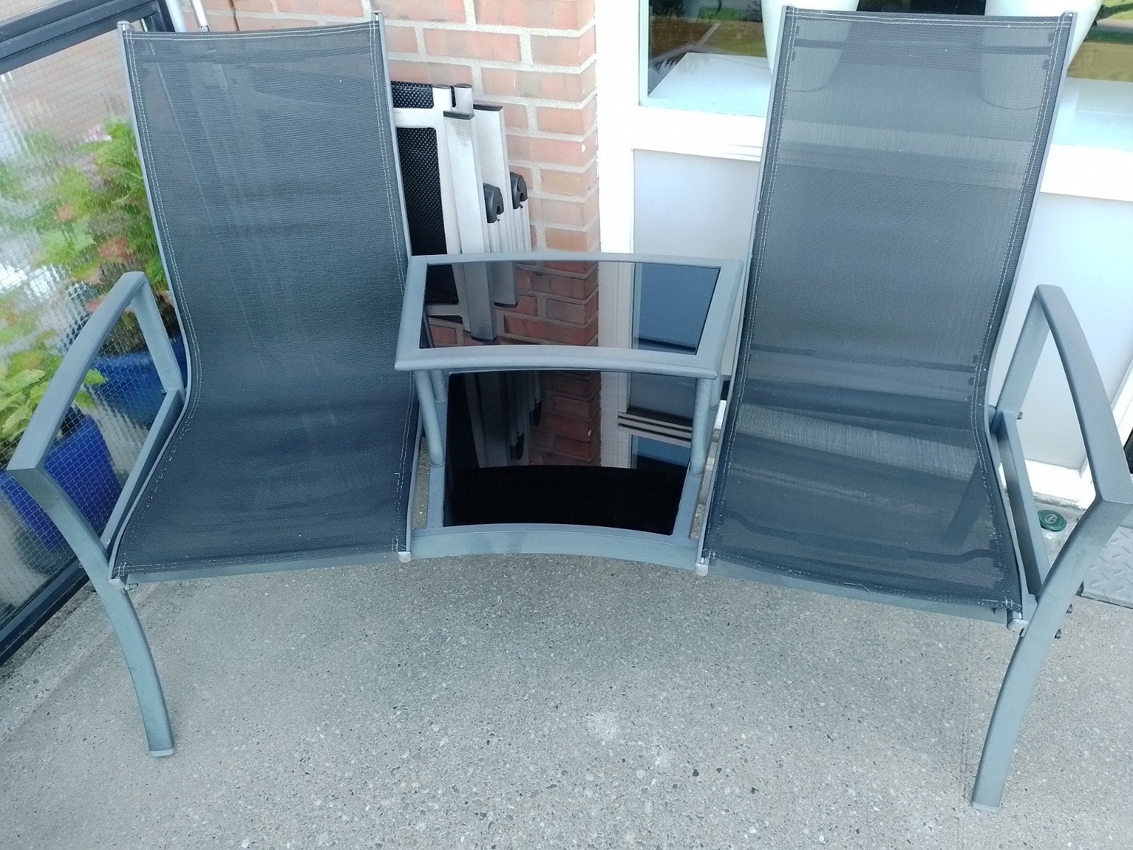 Tuinbank met tafel - 2 zitplaatsen, Ophalen