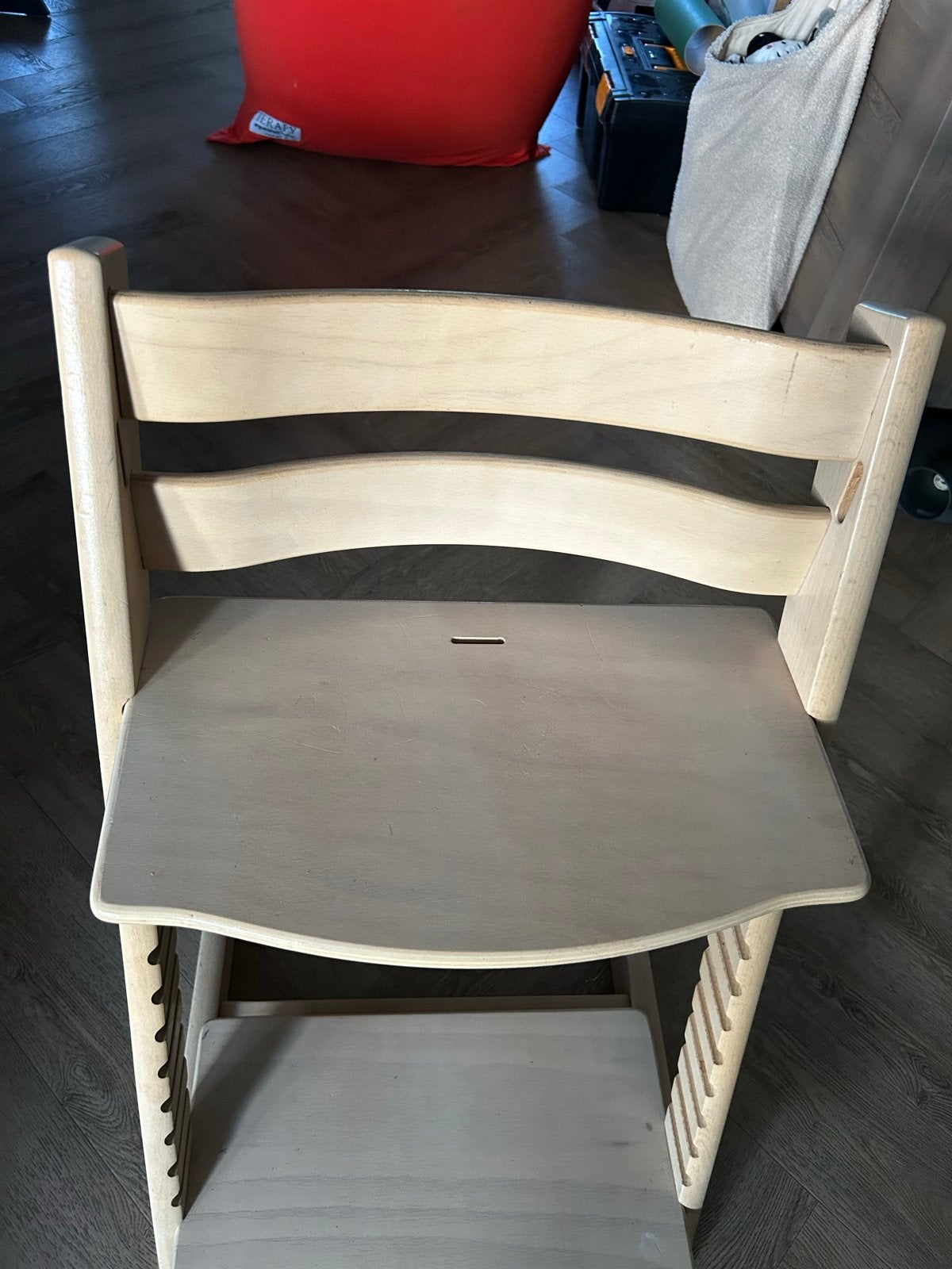 Stokke Tripp Trapp meegroeistoel - naturel hout, Ophalen, Gebruikt, Meegroeistoel, Aanschuifbaar