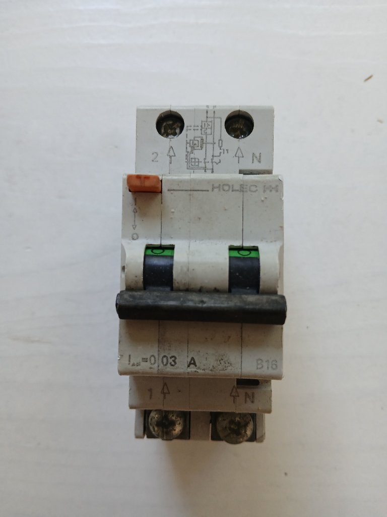 Holec Aardlekautomaat B16 / 30mA (1P+N - 16A - Alamat), Ophalen of Verzenden, Gebruikt, Overige merken, Overige typen