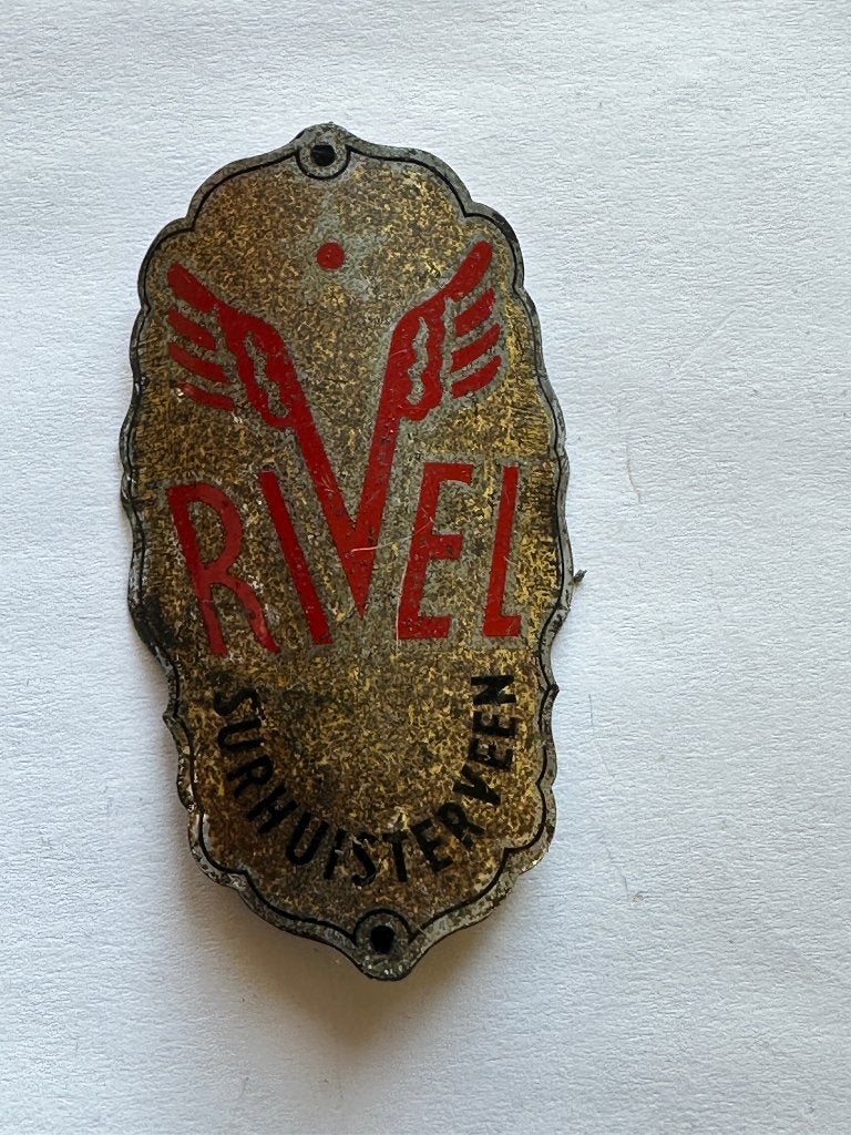 Oud Rivel Surhuisterveen balhoofd plaatje. Balhoofdplaatje., Gebruikt, Overige typen, Ophalen of Verzenden, Rivel