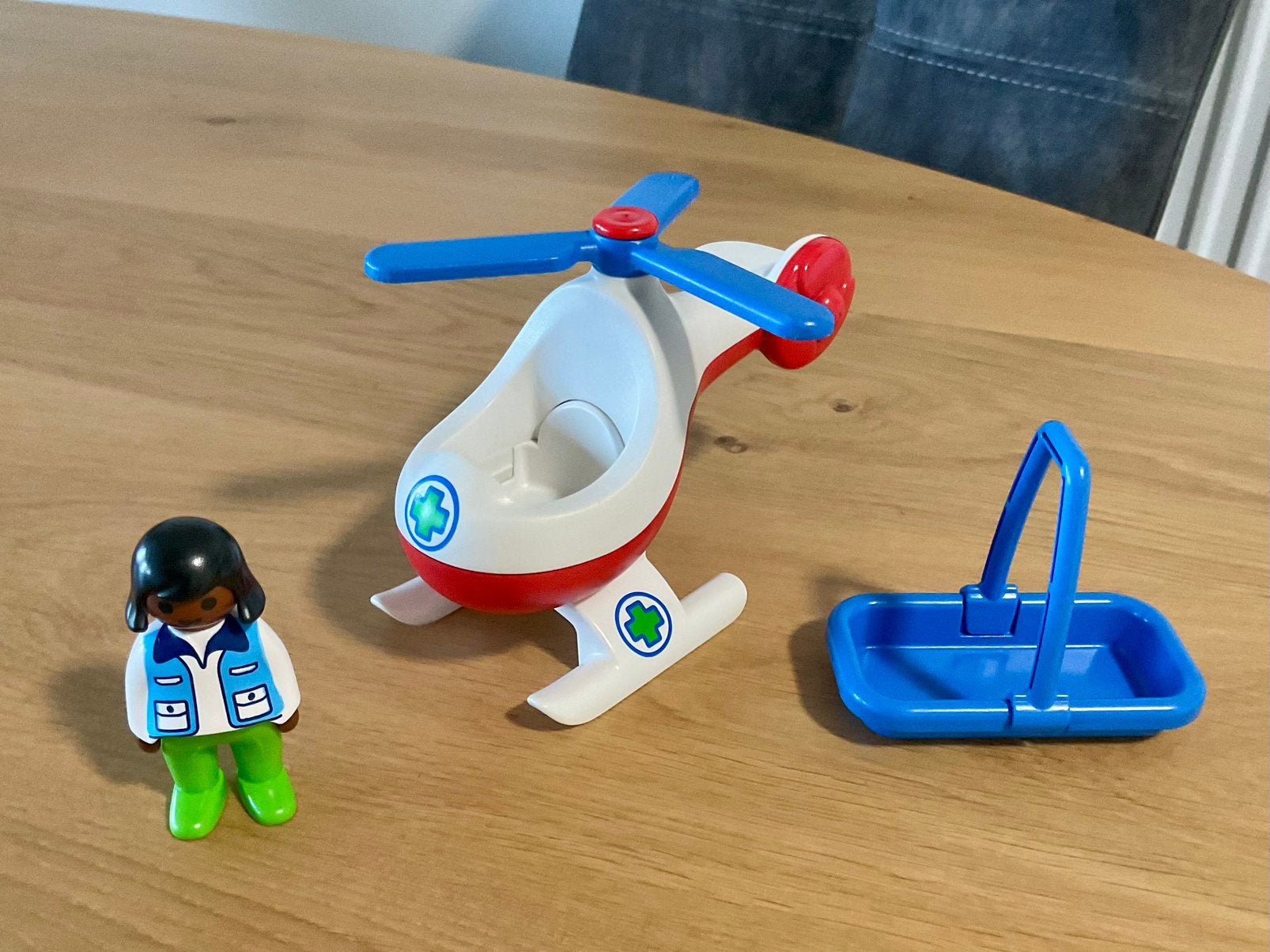 Playmobil 123 : Helikopter eerste hulp, Ophalen, Gebruikt