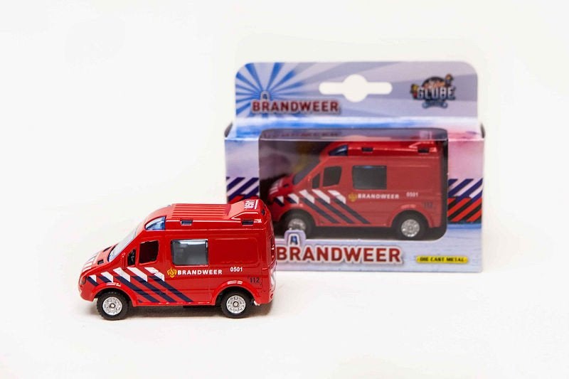 Kids Globe: Brandweerwagen met pull-back, ., Nieuw, Ophalen of Verzenden, .