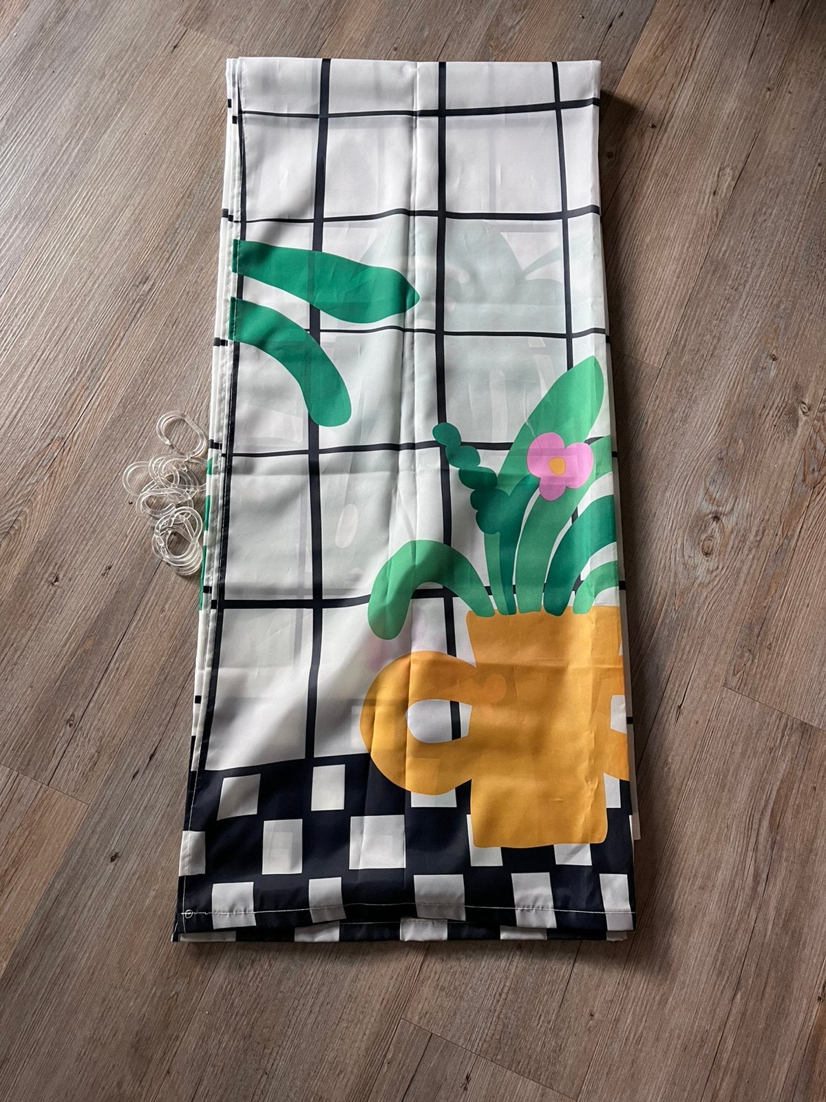 Douchegordijn IKEA uitwasbaar, Ophalen, Zo goed als nieuw, Meerkleurig