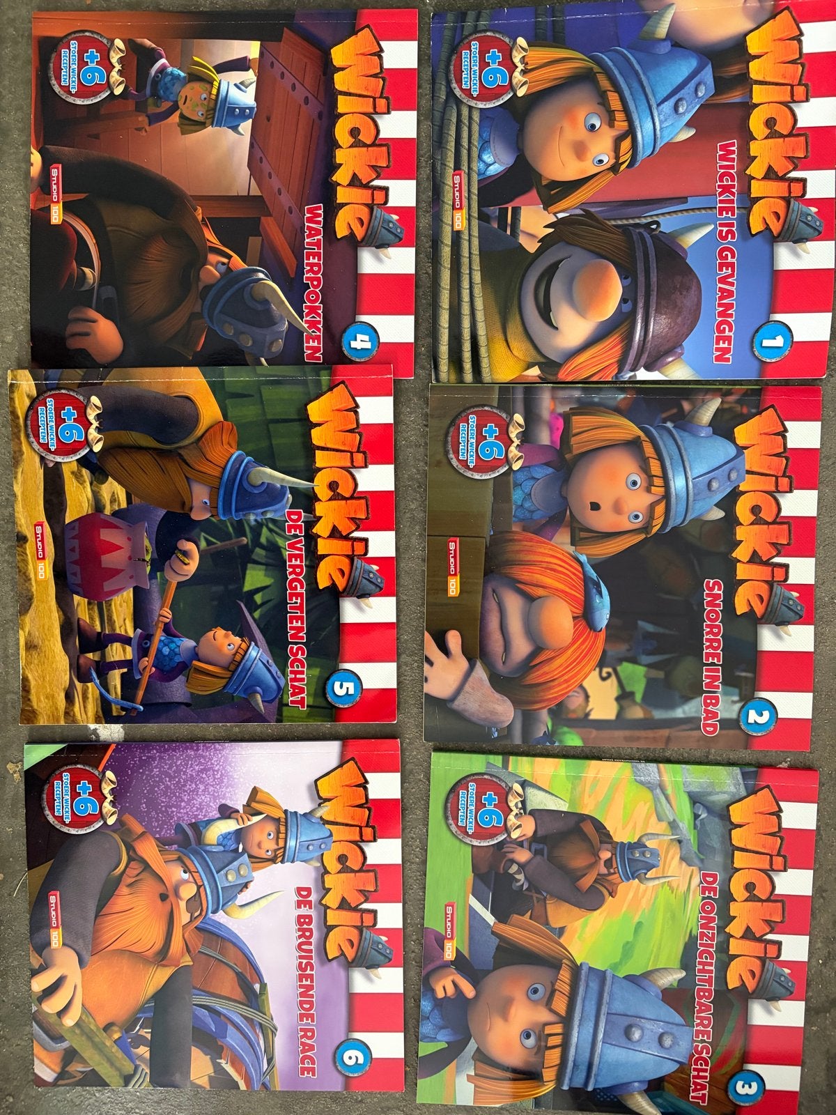 Wickie boekjes (6 stuks) - Complete set, Ophalen of Verzenden, Gelezen, Fictie algemeen