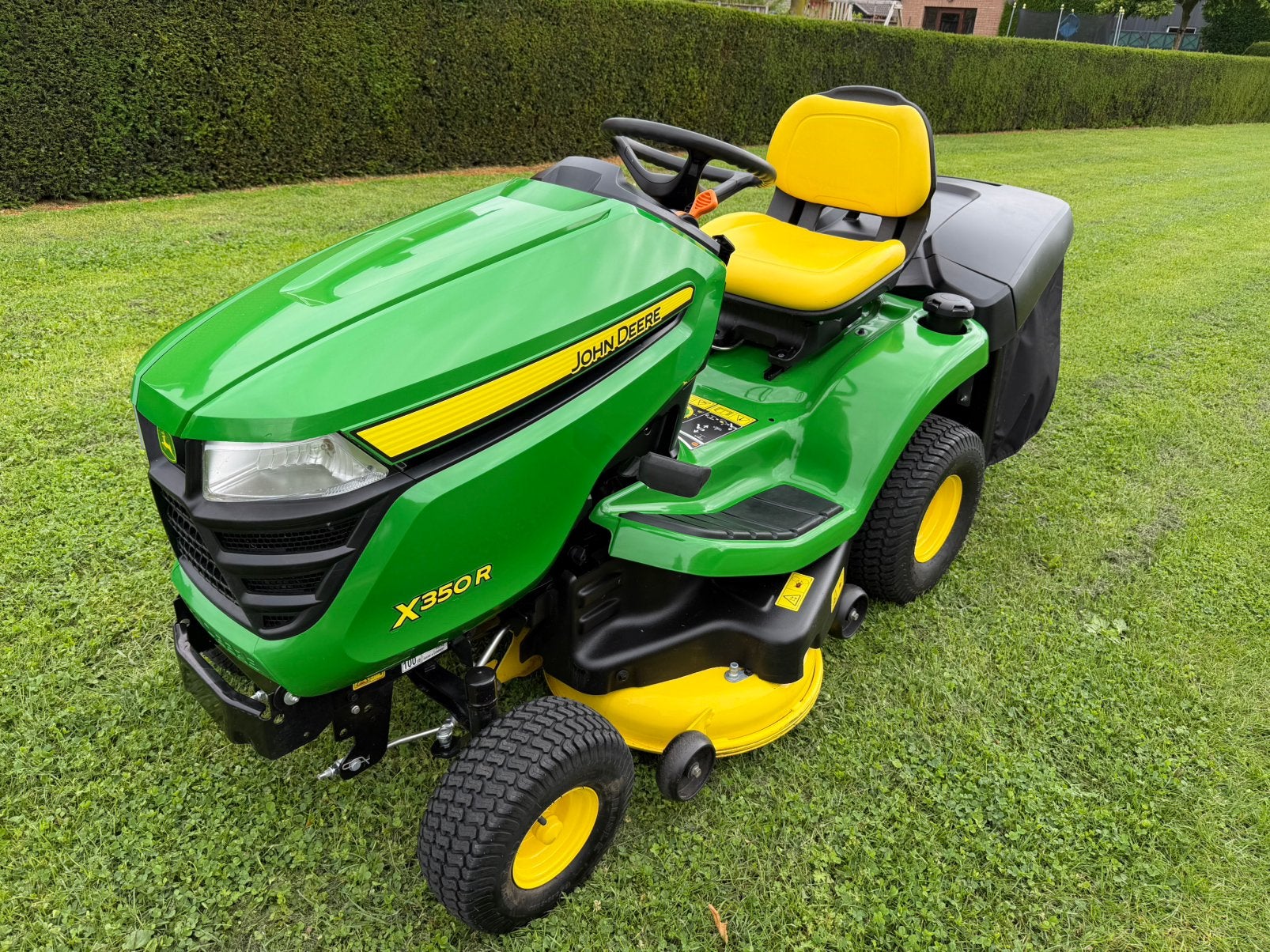 John Deere X350 R met opvangbak / mulchplug, Ophalen, Zo goed als nieuw