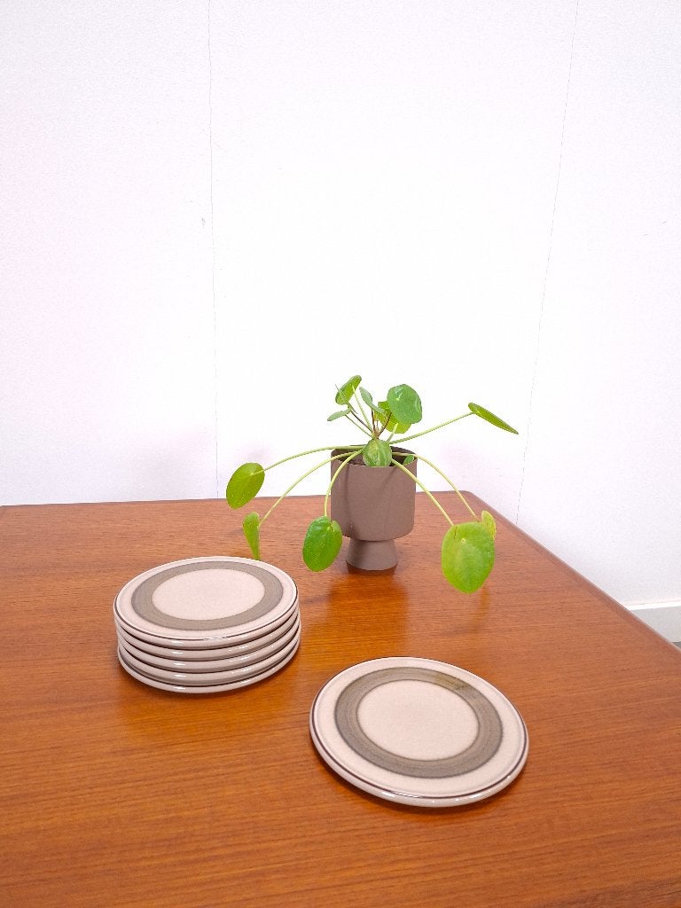 Deens  porselein gebaksborden Copenhagen Porcelain B&G, Gebruikt, Overige merken, Vintage, Ophalen of Verzenden