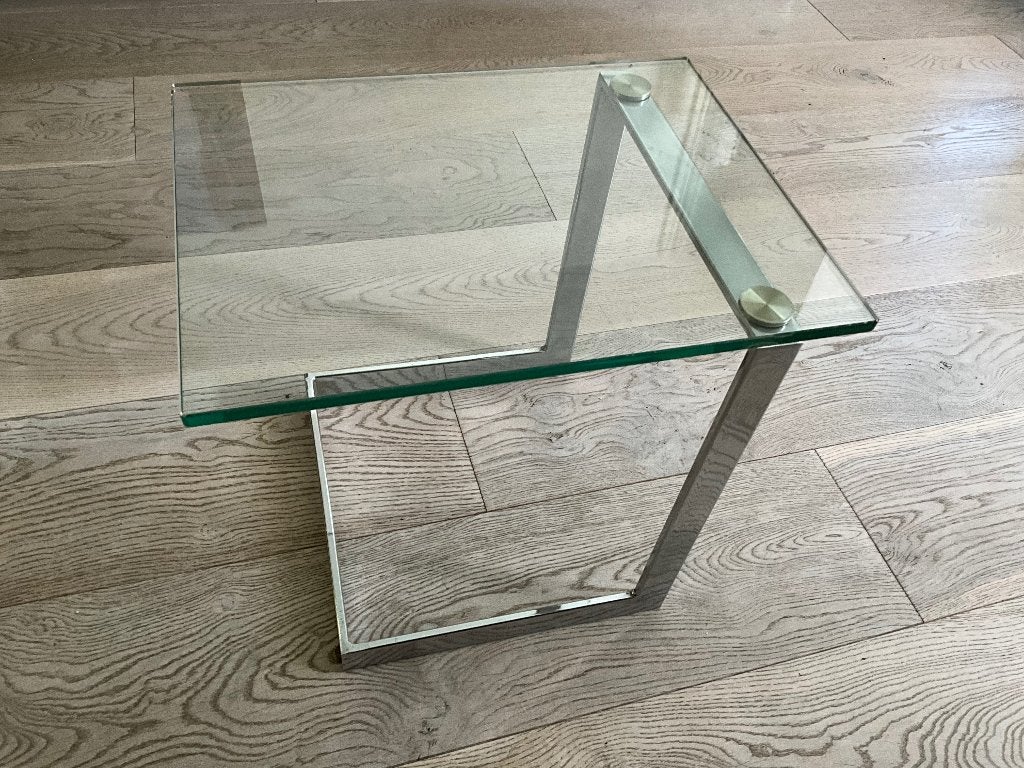 Bijzettafel Gebra, Modern minimalistisch, Minder dan 55 cm, Vierkant, Ophalen