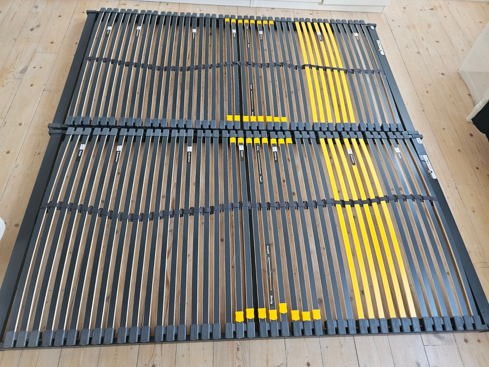 Lattenbodem 2x Bosflex 400 vlak 100x200cm met 7 zones, Ophalen, 100 cm, Tweepersoons, Zo goed als nieuw