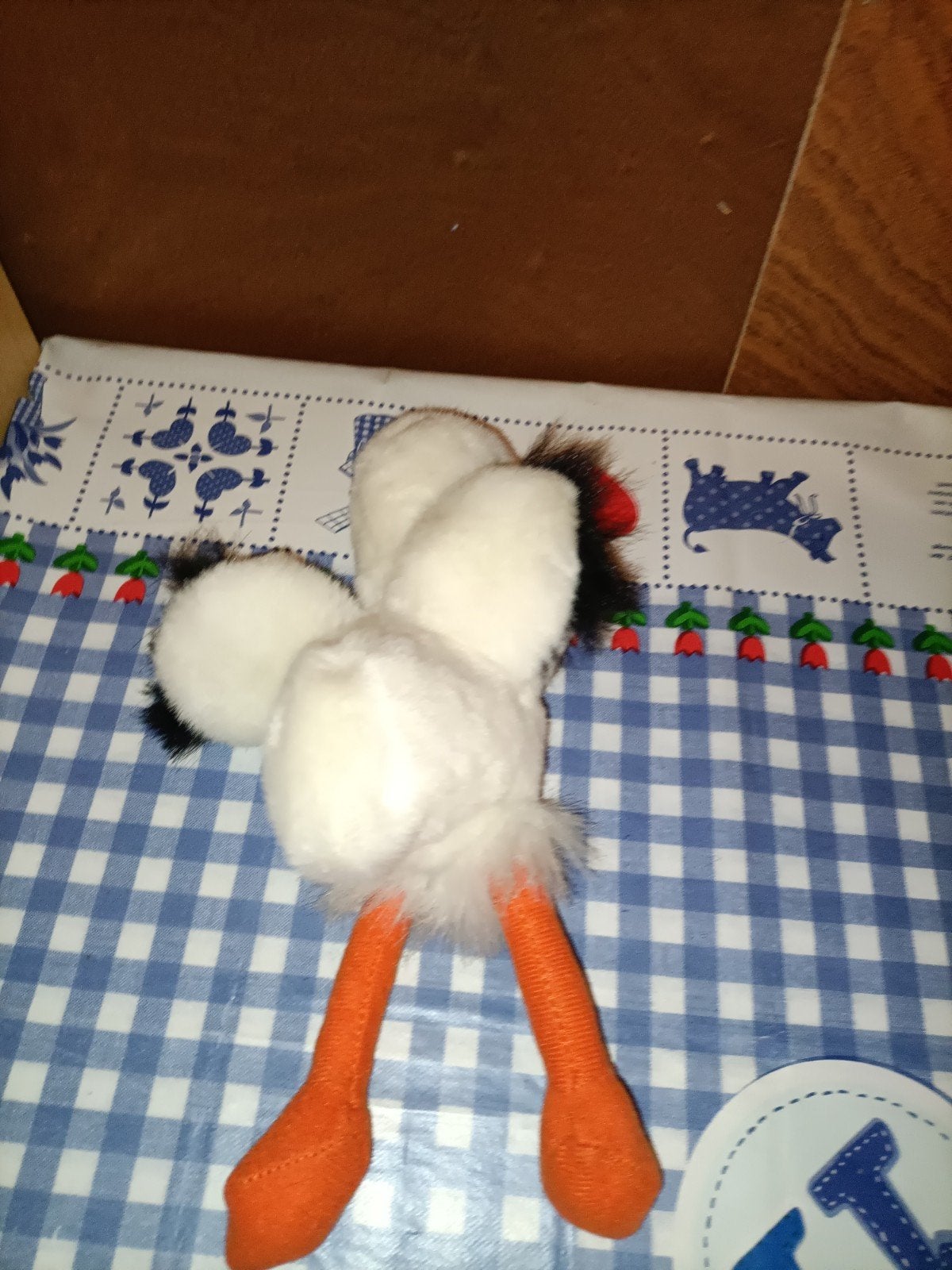 Ooievaar knuffel 28 cm groot langgerekt gemeten, Ophalen of Verzenden, Zo goed als nieuw, Overige typen