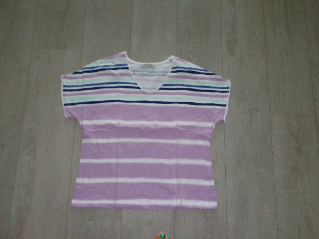 paars gestreepte damest-shirt van Gerry Weber, maat 40, Maat 38/40 (M), Paars, Ophalen of Verzenden, Zo goed als nieuw