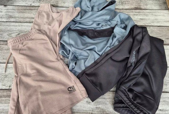 Cruyff Sportkleding Set - Grijs, Blauw & Beige, Ophalen of Verzenden, Zo goed als nieuw, Jongen of Meisje