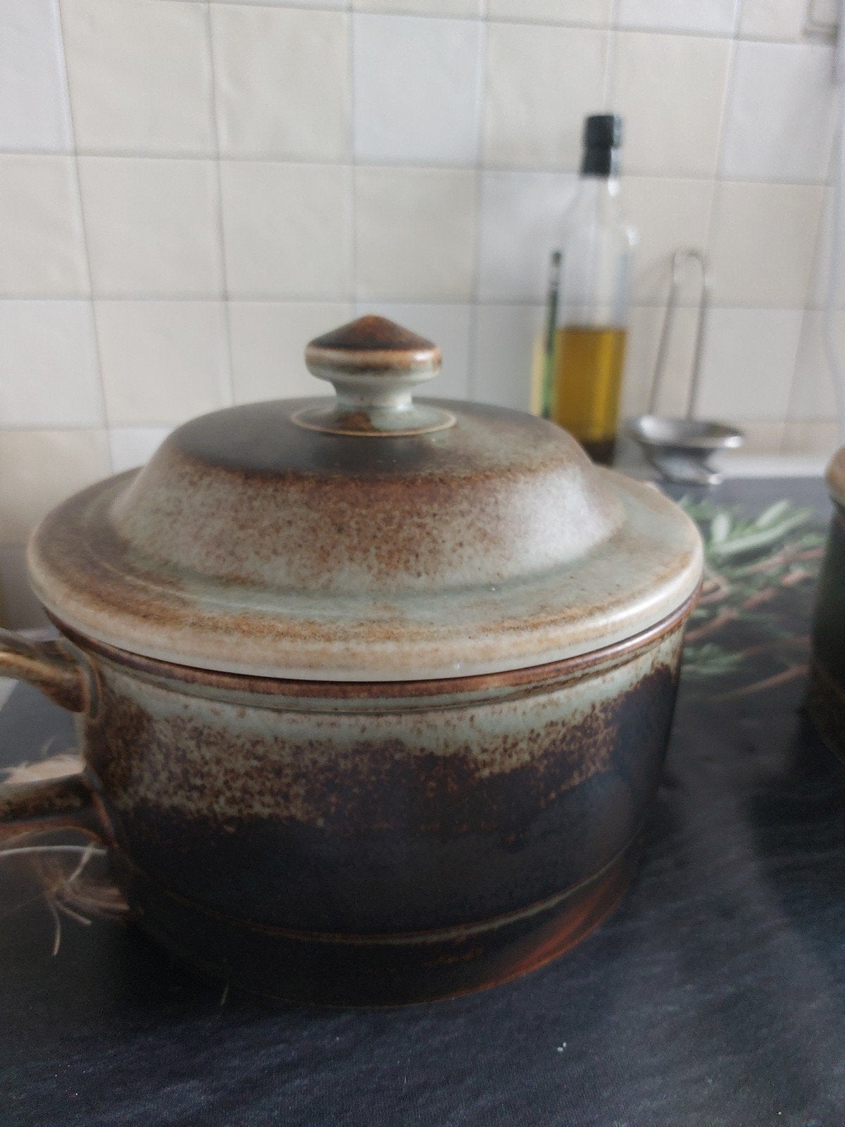 Prachtig antiek Noors servies - 2 opdienschalen met deksel, Ophalen